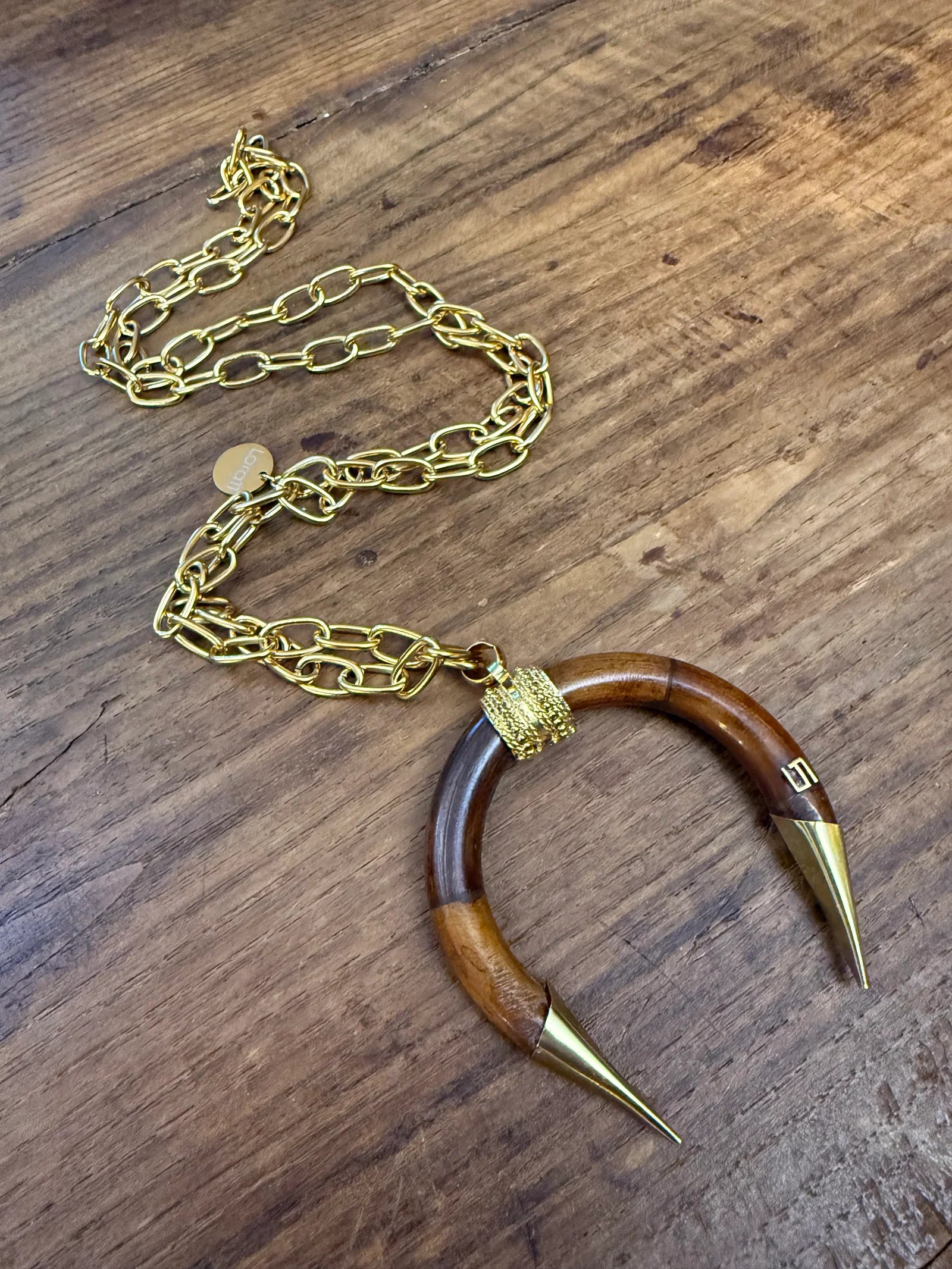MOON BROWN NECKLACE